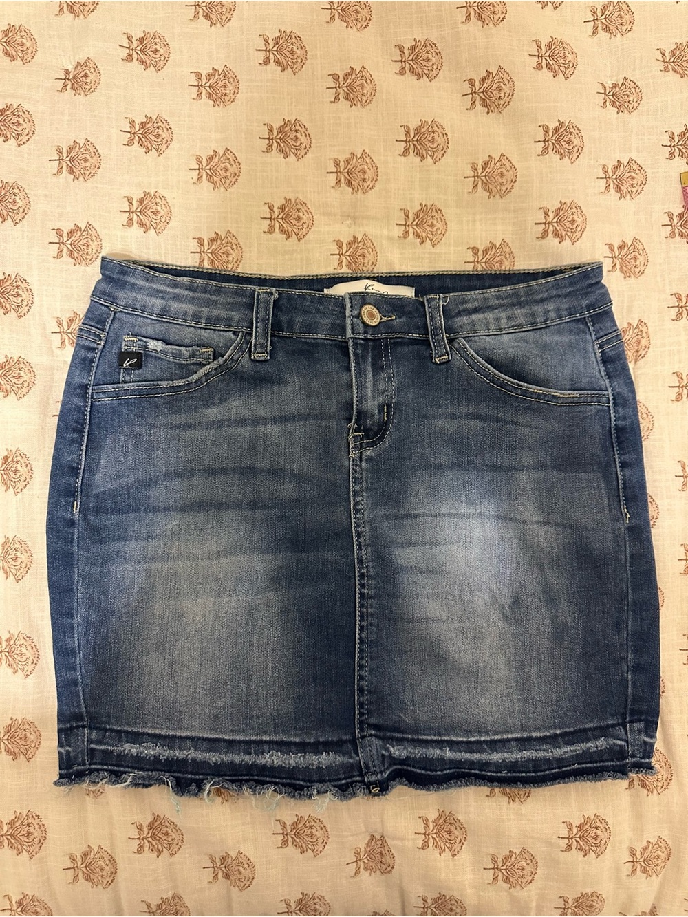 KanCan Blue Washed Denim Mini Skirt